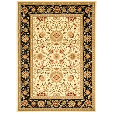 Safavieh Lyndhurst 7.75 ft. x 10.75 ft. Machine Made Large Rectangle Rug - Ivory-Black LNH212B-8